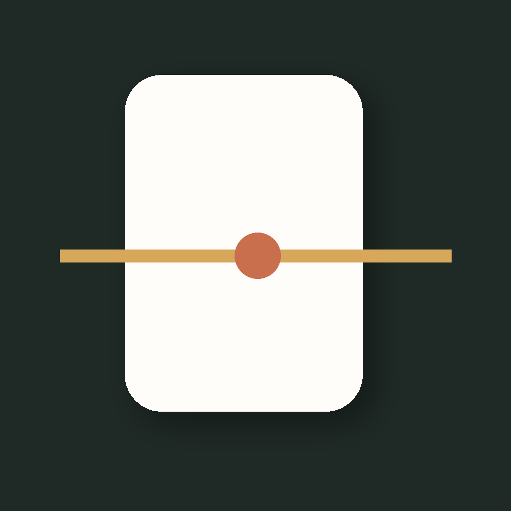 HeldTale approved Warm Ink story-book app icon